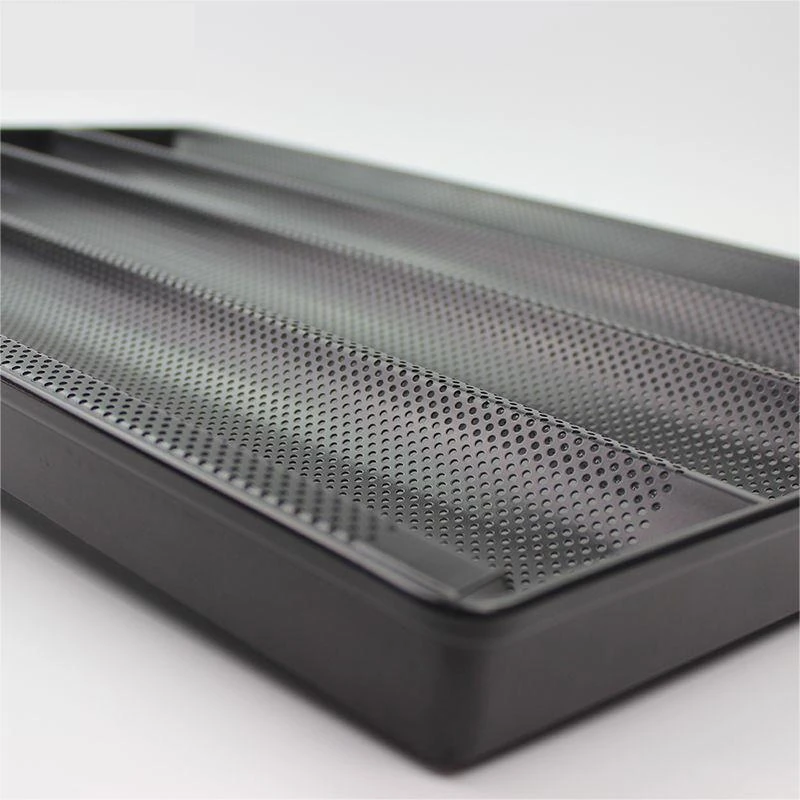 Teflon Coated Aluminium French Loaf Tray - Black — view 6