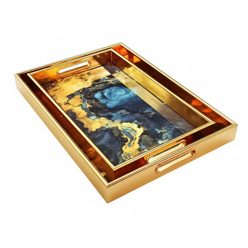 Hotel Room Wooden Tray - No. 11 2pc/set | Box Packing