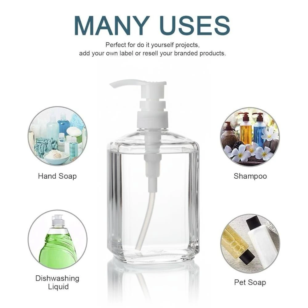 PC Crystal Soap Dispenser - 250ml | Flat Round Design — view 4