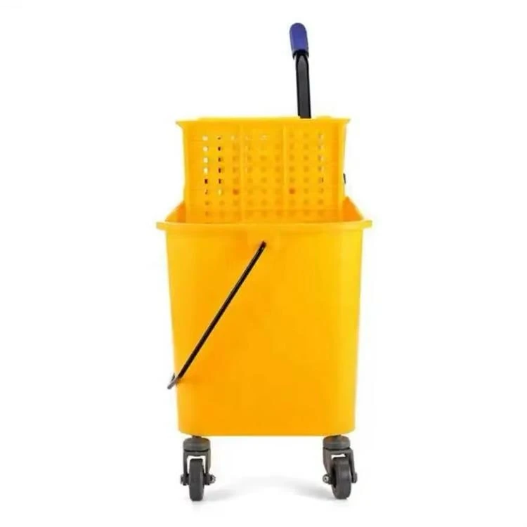 MS Handle Single Bucket Mop Wringer Trolley - 20L | Virgin Plastic Body — view 9