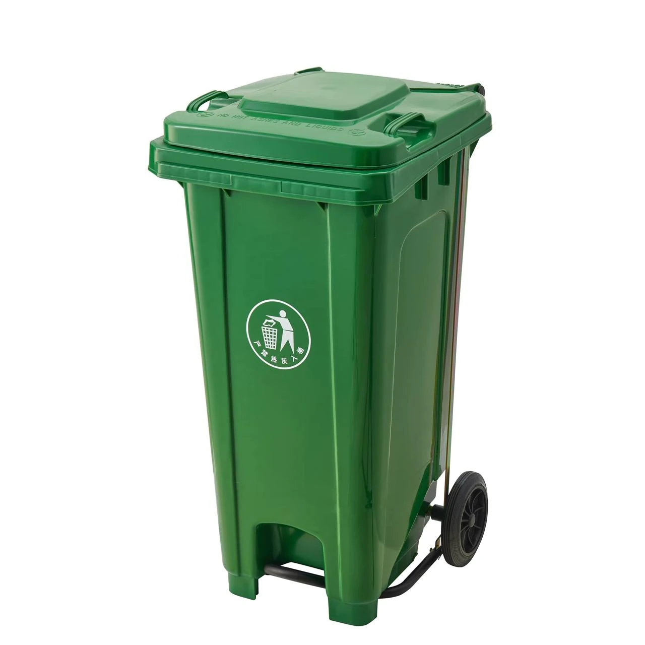 Plastic Dustbin with Wheels & Pedal — view 7
