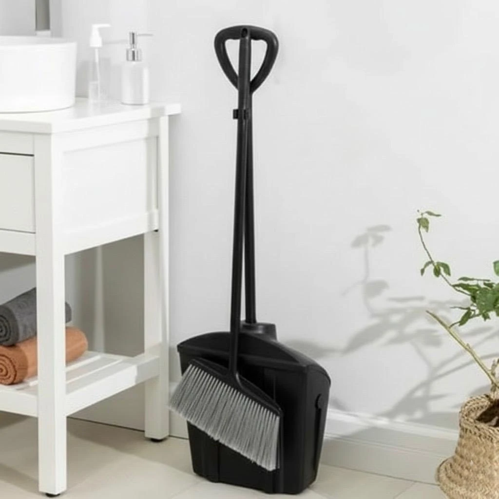 Plastic Dustpan with Broom — view 6