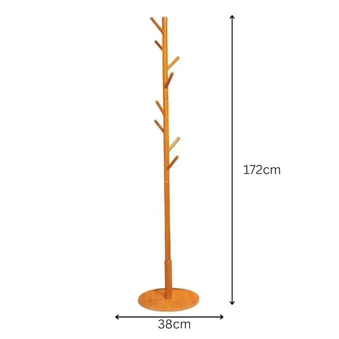 Wooden Jacket/Coat/Cloth Hanger with Stand — view 2