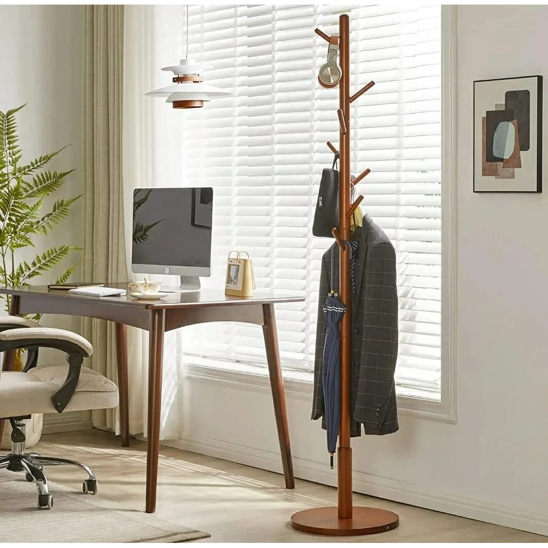 Wooden Jacket/Coat/Cloth Hanger with Stand — view 6