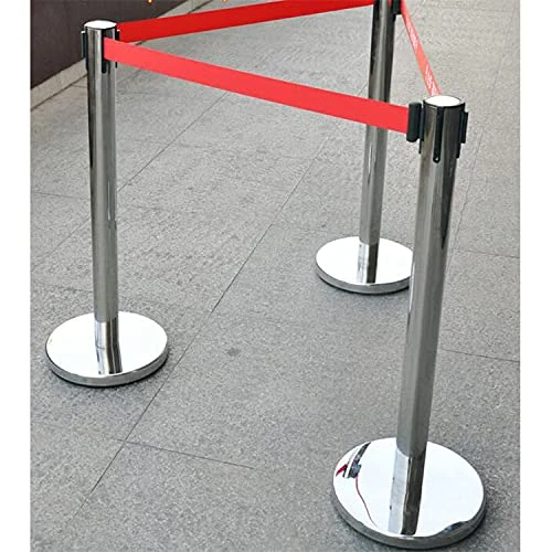 Silver Queue Manager with Red Tape - (Loose: 2 Poles With Red Tape ; 1 Carton: 20 Poles with Red Tape) | Single pc Box Packing for Poles — view 7