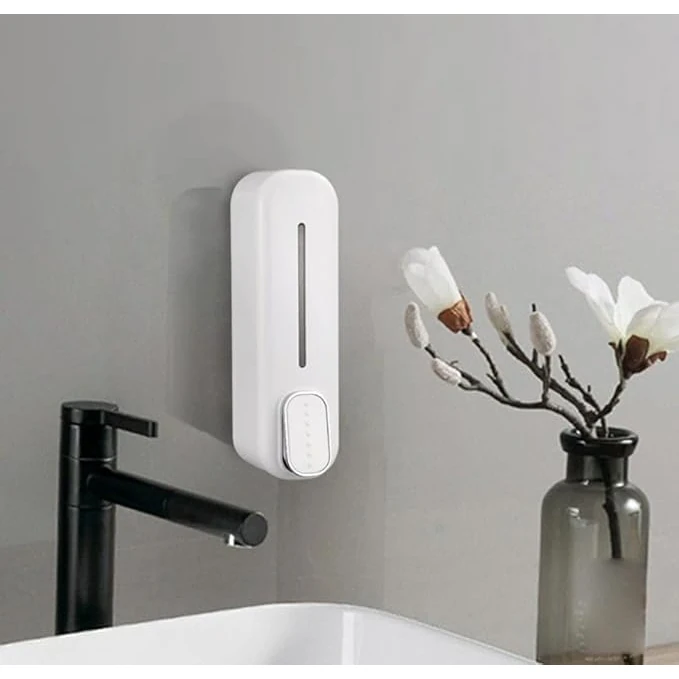 Plastic Soap Dispenser with Manual Press Function - 350ml | Slim Body — view 4