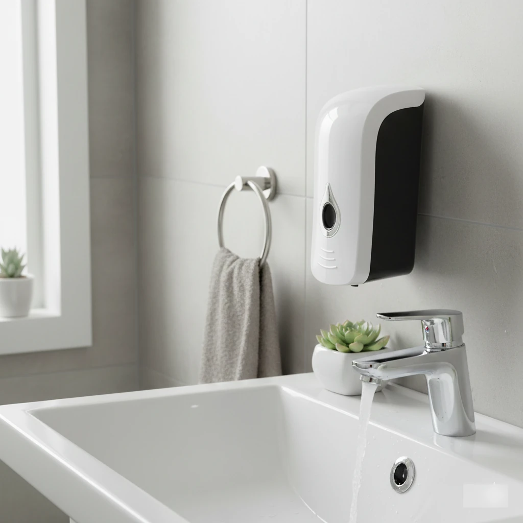 Plastic Soap Dispenser with Manual Press Function - 750ml — view 3