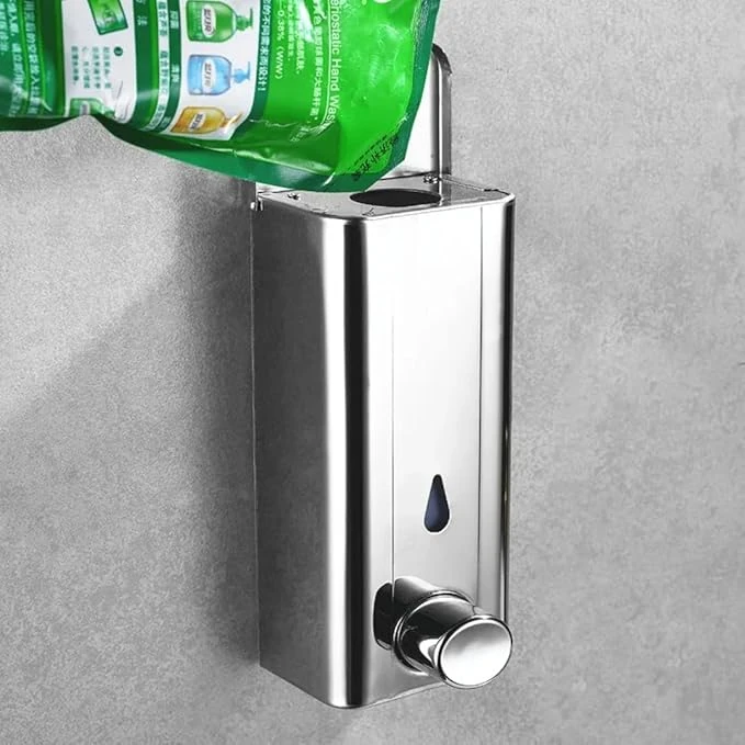 SS Premium Soap Dispenser with Manual Press Function - 350ml — view 4