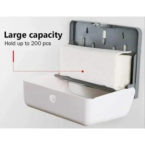 Plastic Heavy Wall Mountable Rectangle Tissue Holder — view 10