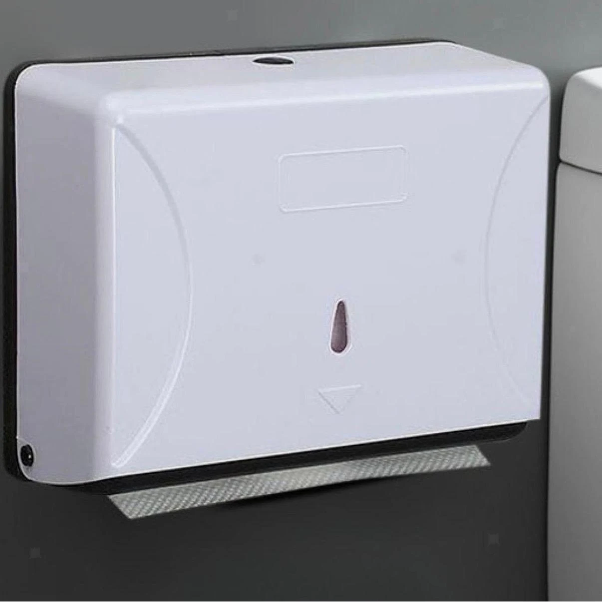 Plastic Regular Wall Mountable Rectangle Tissue Holder — view 4