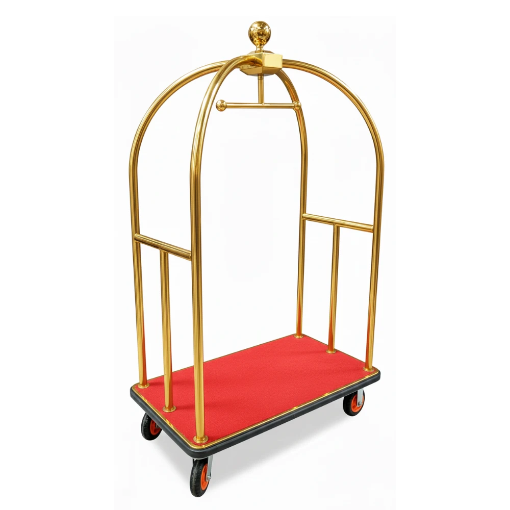 Bell Shaped Luggage Trolley with 15cm Diameter Wheels