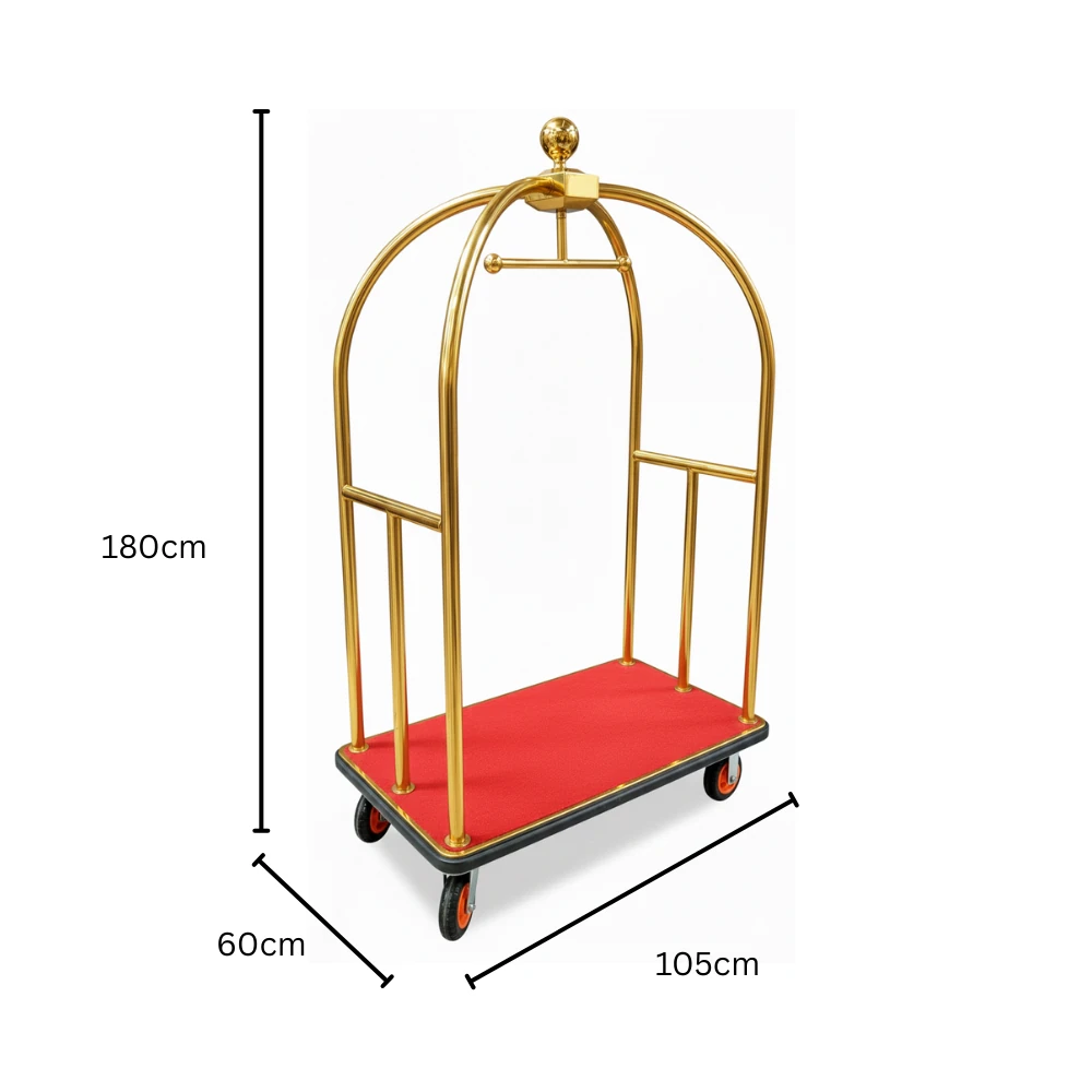Bell Shaped Luggage Trolley with 15cm Diameter Wheels — view 2