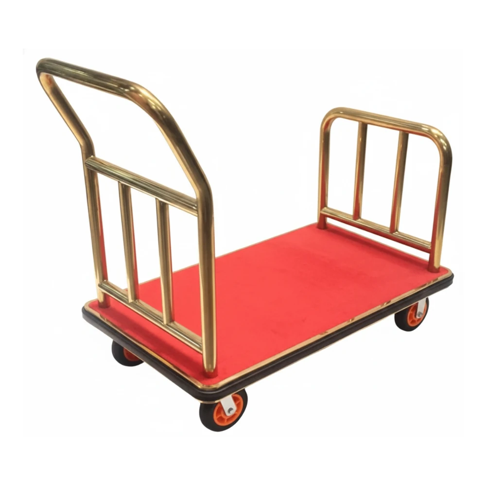 Rectangle Luggage Trolley with Heavy 15cm Diamater Wheels — view 4