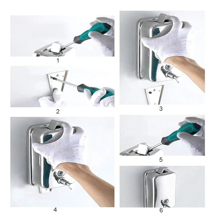 SS Soap Dispenser with Manual Press Function - 500ml — view 8