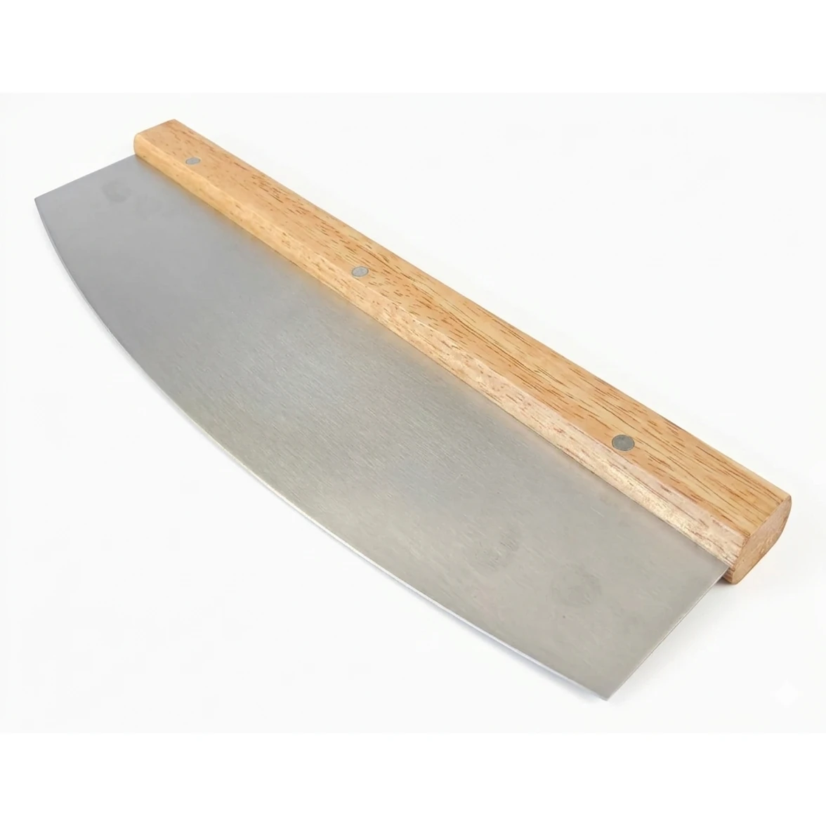 Wooden Handle U Shaped SS Pizza Cutter