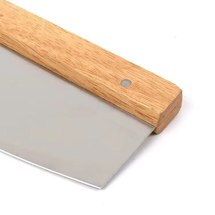 Wooden Handle U Shaped SS Pizza Cutter — view 5