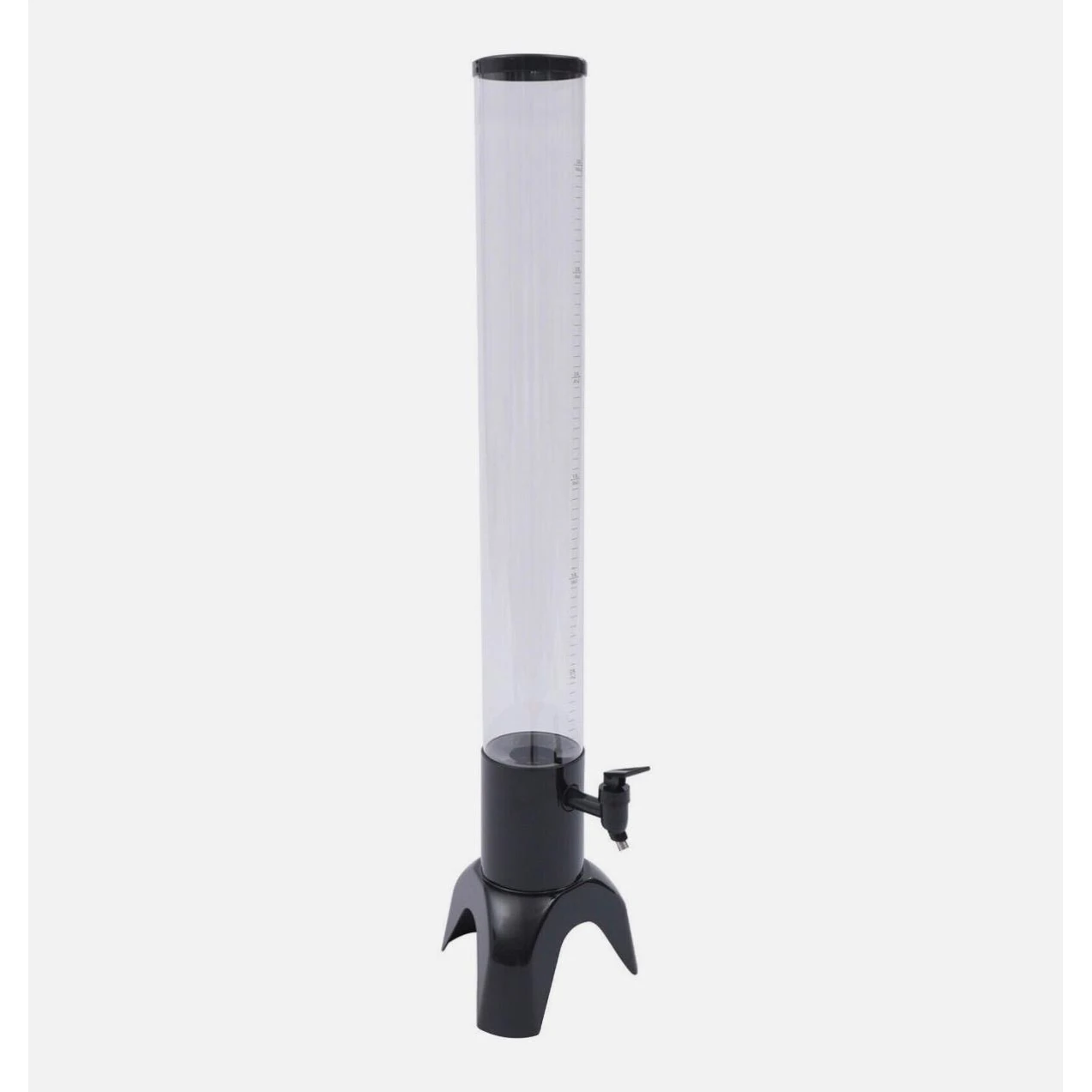 Beer Tower Long with Metal Base & Ice Tube - 3L | Black