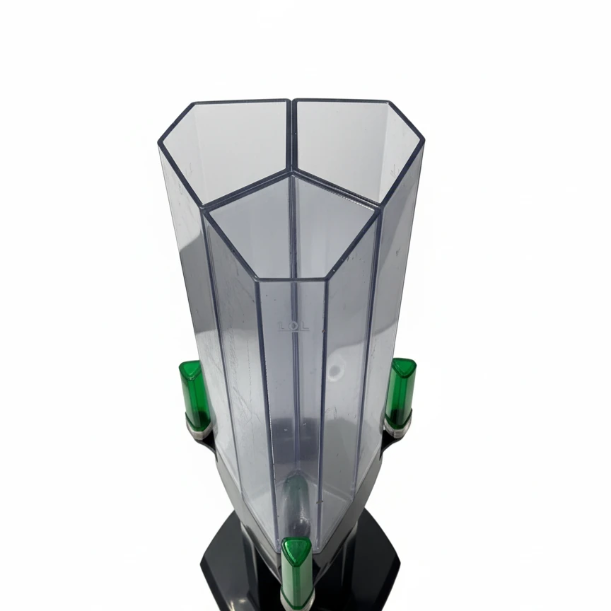 Beer Tower with 3 Green Taps - LED Backlight | 3 Compartments 3 Flavours | 3L — view 3