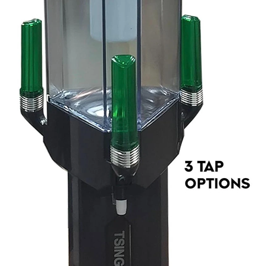 Beer Tower with 3 Green Taps - LED Backlight | 3 Compartments 3 Flavours | 3L — view 5