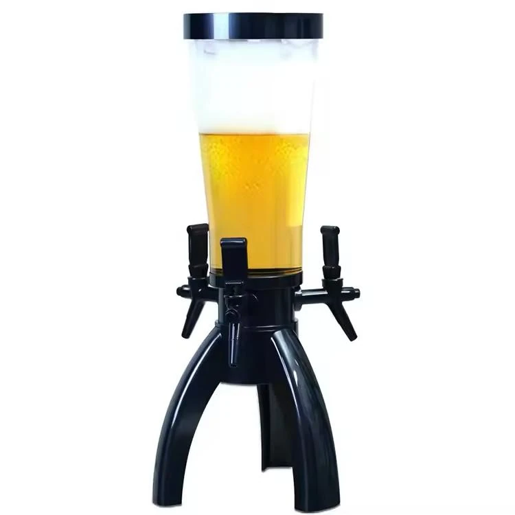 Beer Tower with 3 Taps & Ice Tube - 3L | Black — view 7