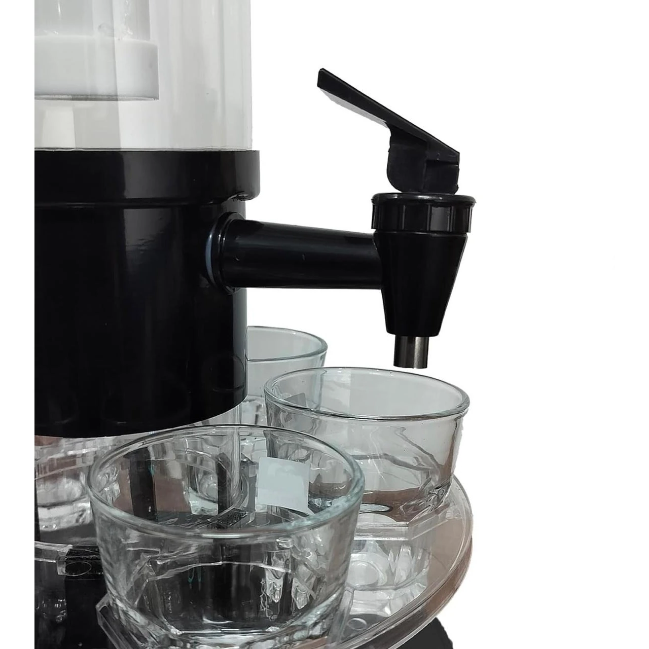 Beer Tower with Ice Tube & Rotating Tray with 6 Glasses - 3L | Black — view 5