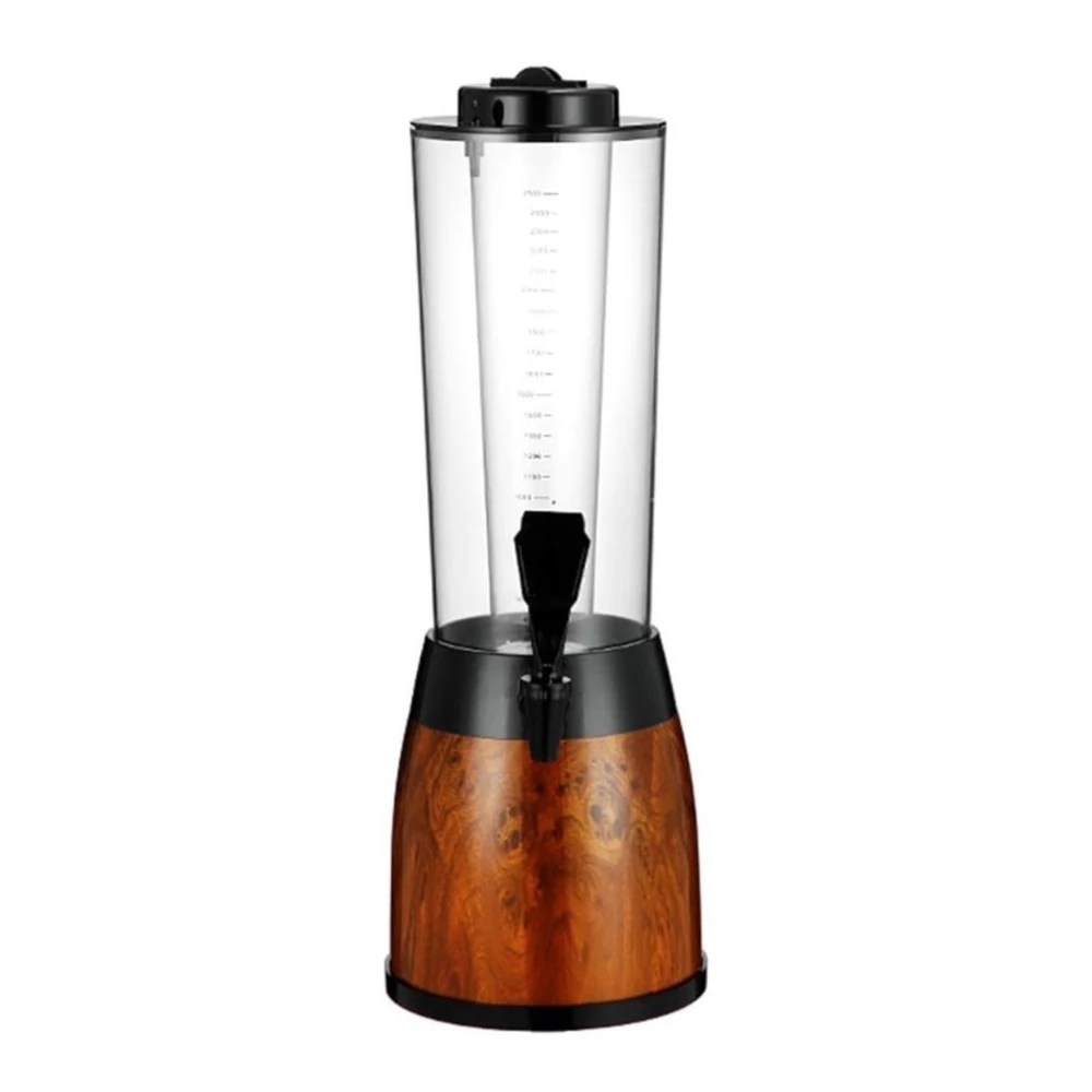 Beer Tower with Ice Tube - 2.5L — Brown + Black