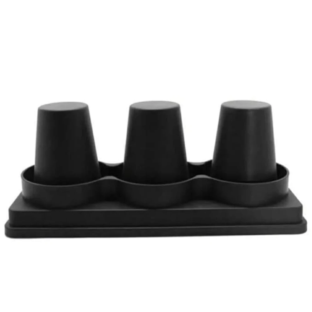 ABS Fibre Cylindrical 3 Slot Cup Holder