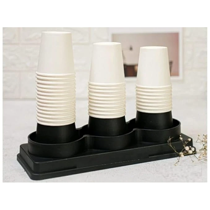 ABS Fibre Cylindrical 3 Slot Cup Holder — view 3