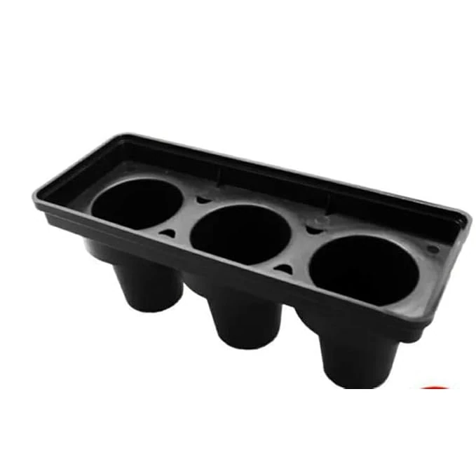 ABS Fibre Cylindrical 3 Slot Cup Holder — view 5