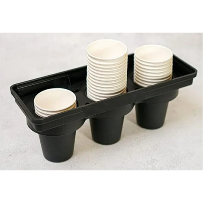 ABS Fibre Cylindrical 3 Slot Cup Holder — view 6