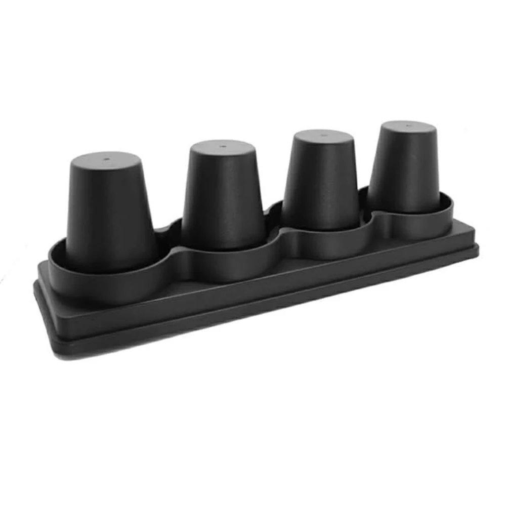ABS Fibre Cylindrical 4 Slot Cup Holder
