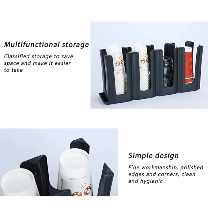 ABS Fibre Straight 4 Slot Cup Holder — view 5