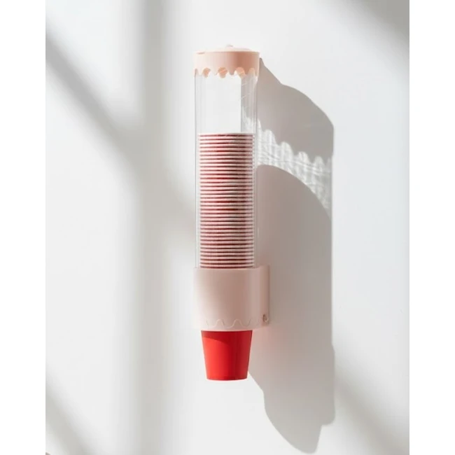 Plastic Mountable Paper Cup Holder/Dispenser — view 4