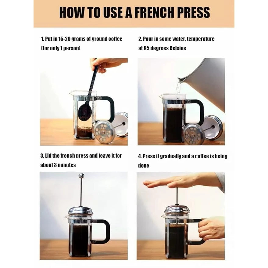 SS Coffee Plunger - Heavy — view 5