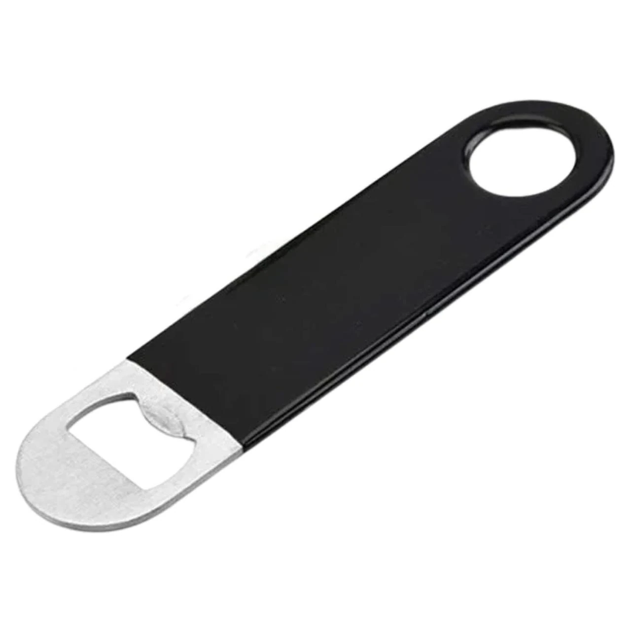 SS Vinyl Coated Bottle Opener — Black