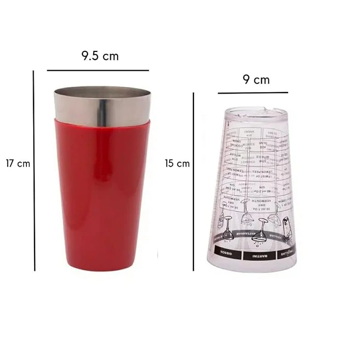 PC Boston Shaker 450ml with SS Vinyl Coated Tumbler — view 2