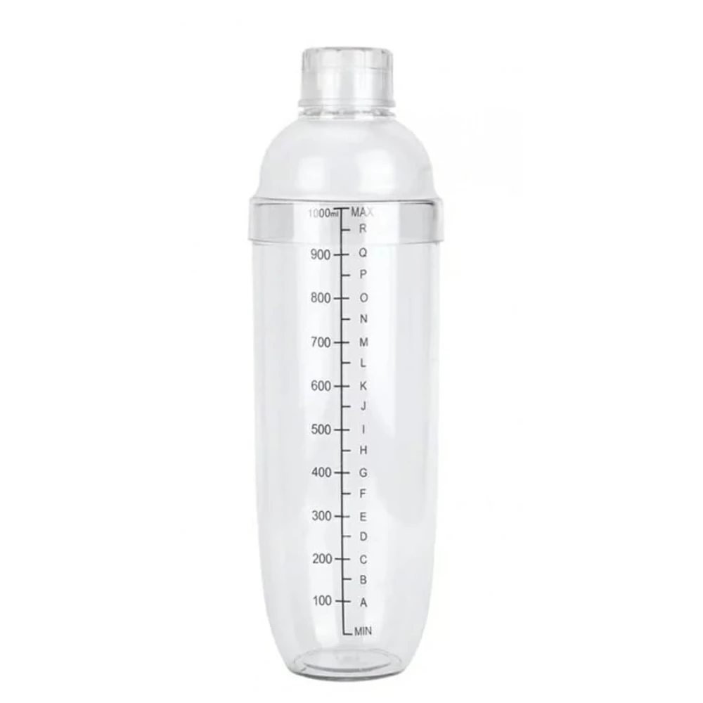 PC Cocktail Shaker with Measurements — 1000ml