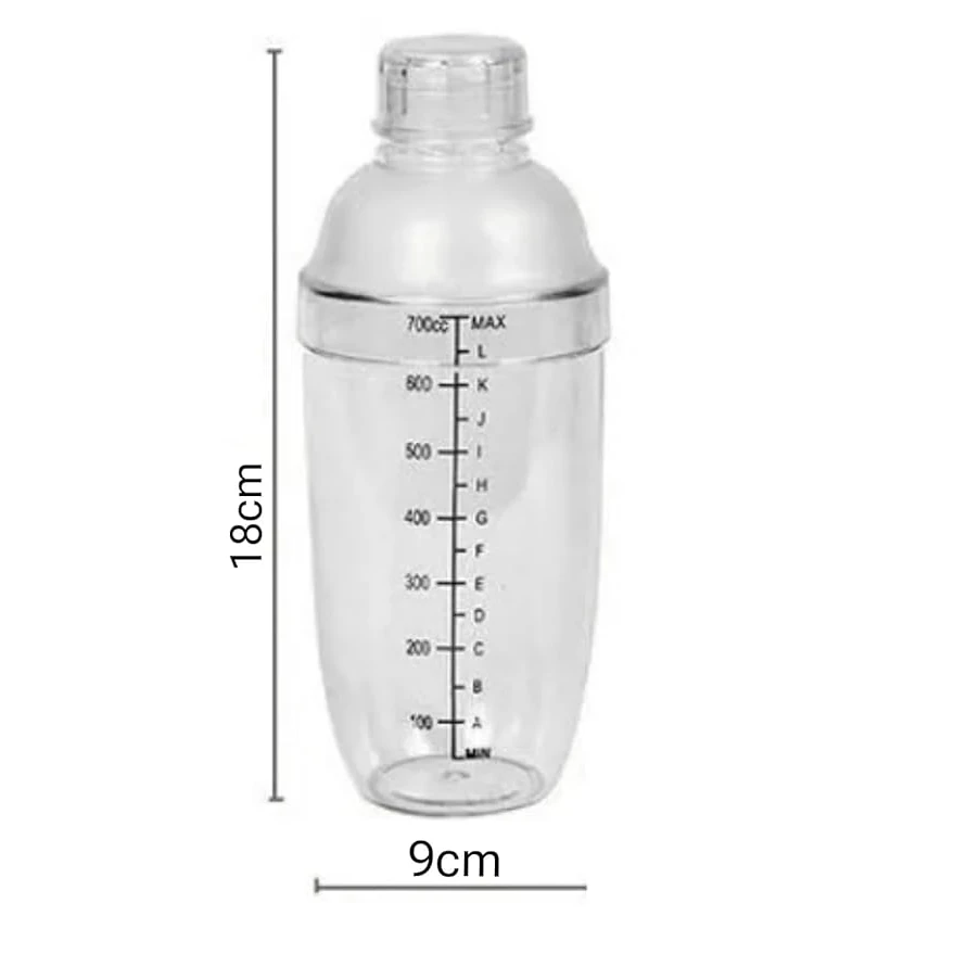 PC Cocktail Shaker with Measurements — view 2