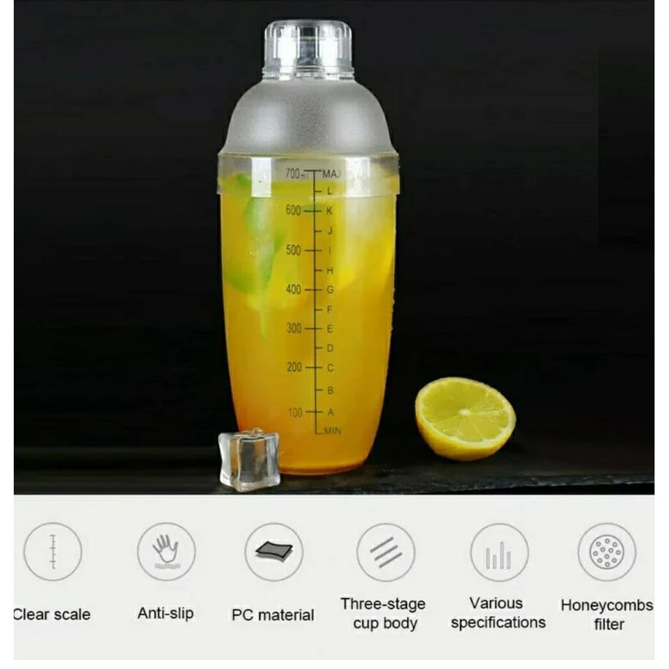 PC Cocktail Shaker with Measurements — view 8