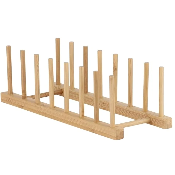 Wooden Multipurpose Bamboo Rack — 7 Slots