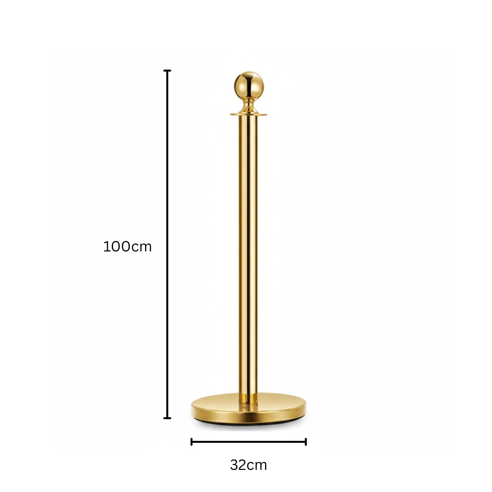 Spare for Queue Manager - Golden Pole with Top Ball | Single pc Box Packing — view 2