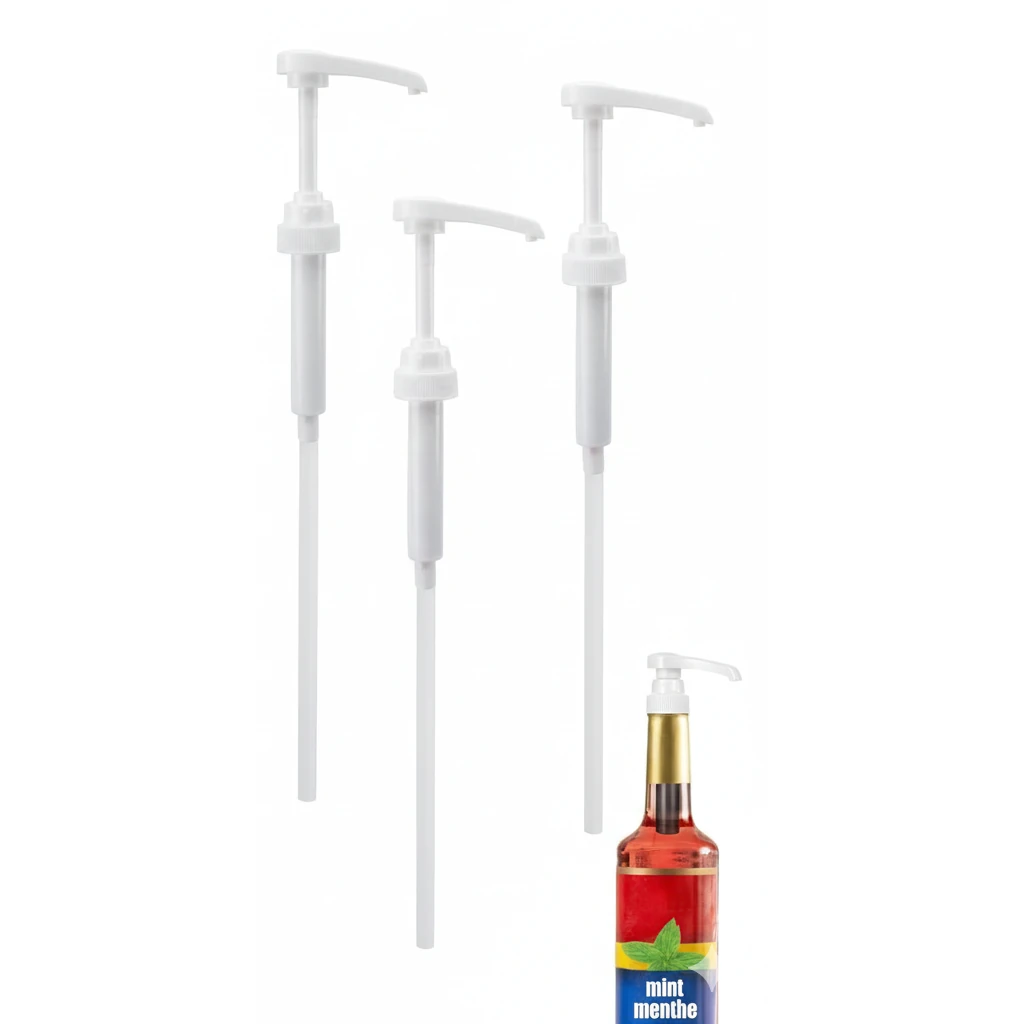 Spare for Glass Syrup/Sauce/Liquid Dispenser - Plastic Pump Head — view 4