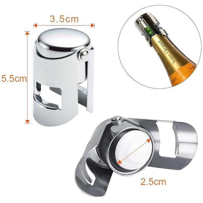 SS Champagne Stopper — view 2