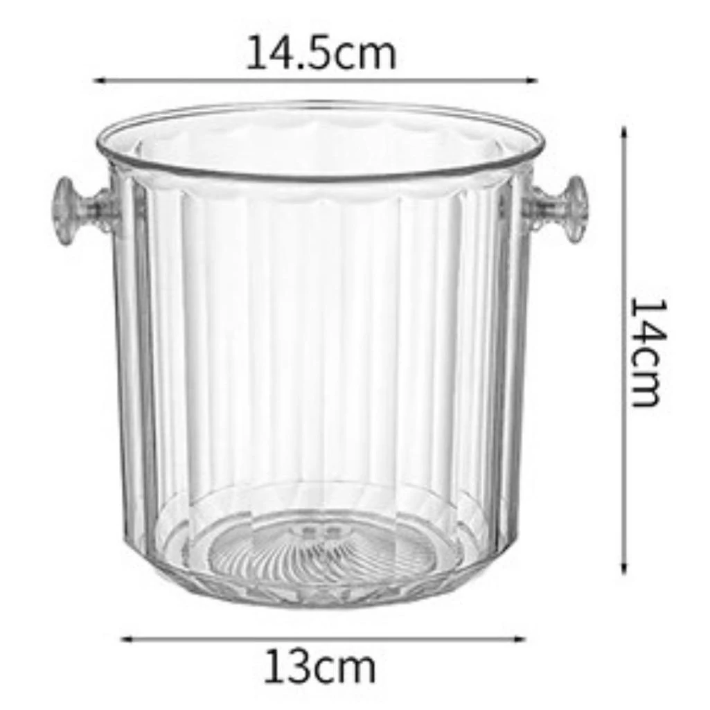 PC Heavy Cylindrical Shaped Ice Bucket — view 2
