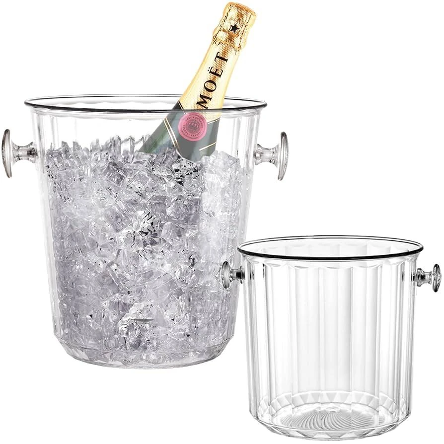 PC Heavy Cylindrical Shaped Ice Bucket — view 3