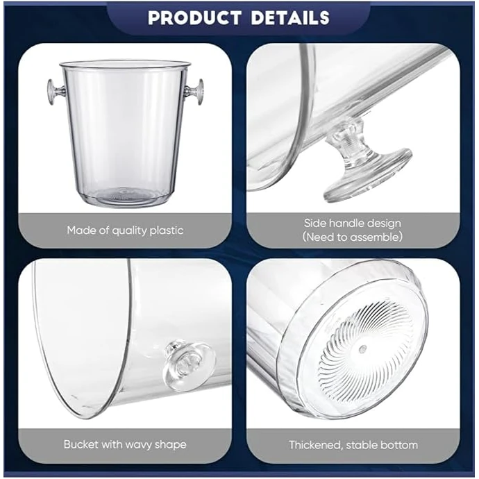 PC Heavy Cylindrical Shaped Ice Bucket — view 4