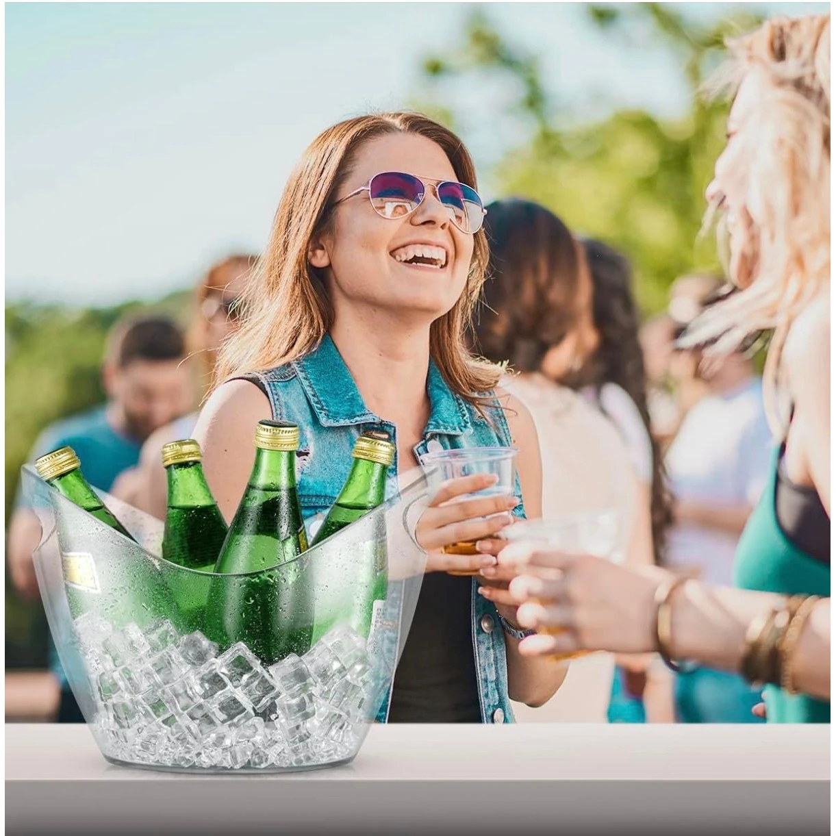 PC Heavy U-Shaped Wine Bucket — view 3