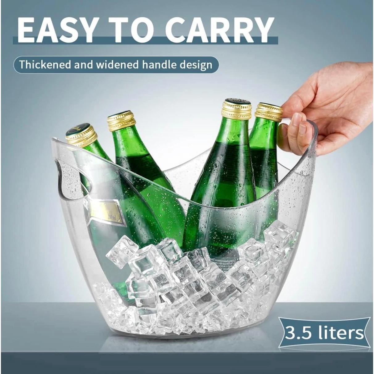 PC Heavy U-Shaped Wine Bucket — view 6