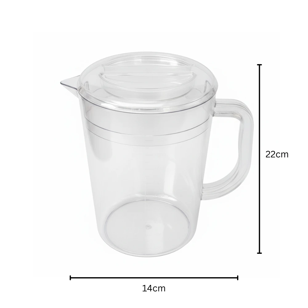 PC Water Jug with Lid - 1800ml | Single pc Box Packing — view 2