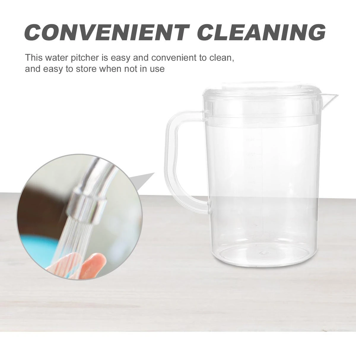 PC Water Jug with Lid - 1800ml | Single pc Box Packing — view 4